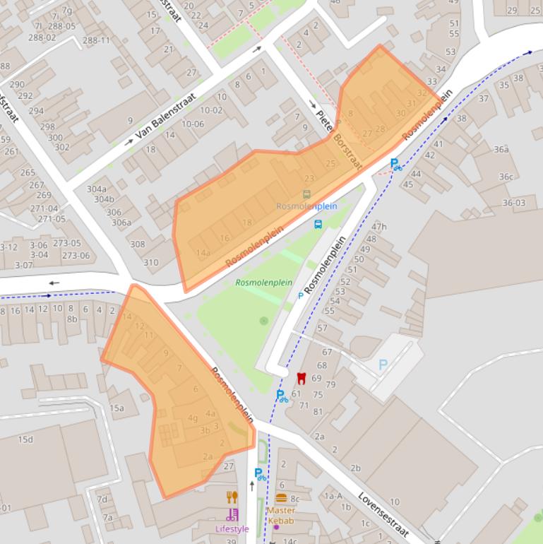 Kaart van postcodegebied 5014ES.