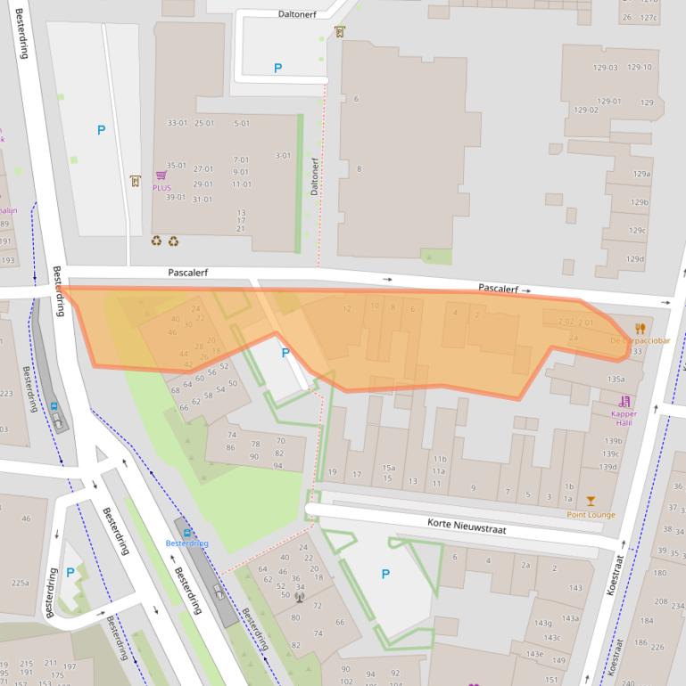 Kaart van postcodegebied 5014EV.