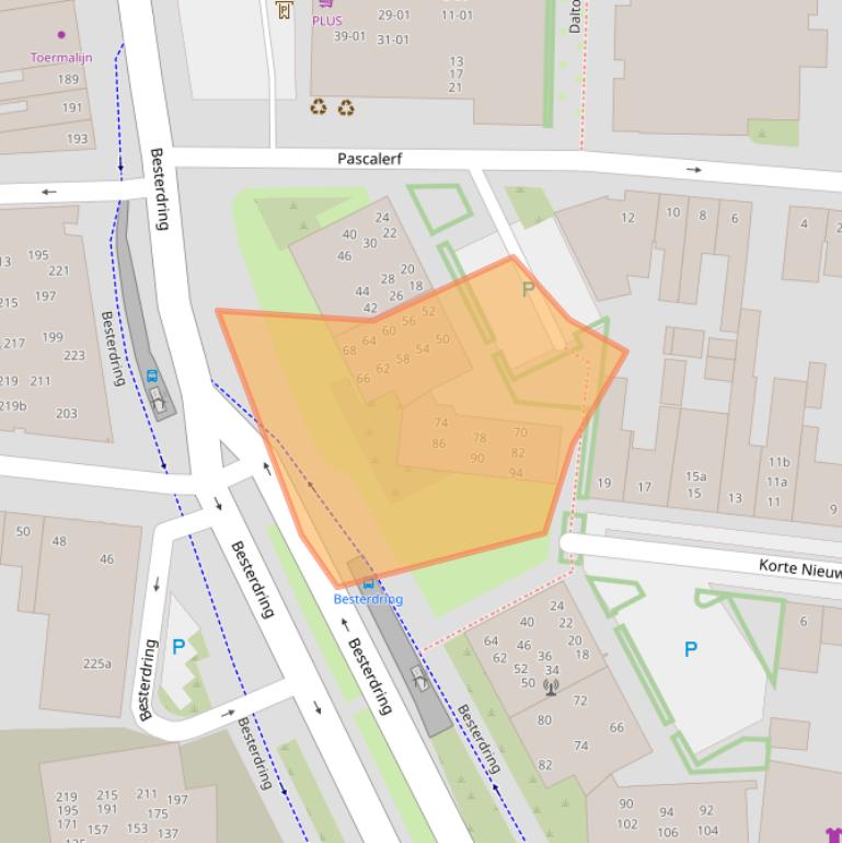 Kaart van postcodegebied 5014EW.