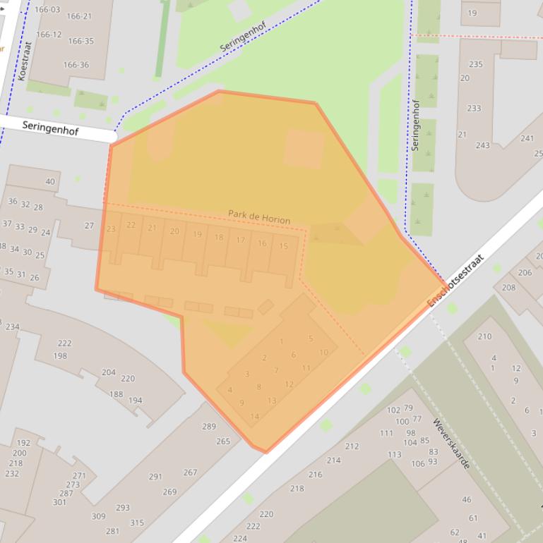 Kaart van postcodegebied 5014EX.