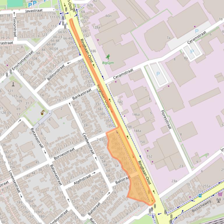 Kaart van postcodegebied 5014GH.