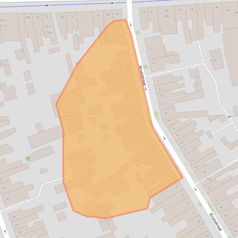 Kaart van postcodegebied 5014HR.