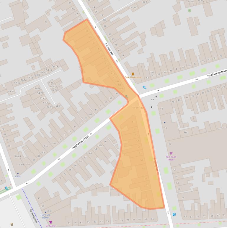 Kaart van postcodegebied 5014HS.