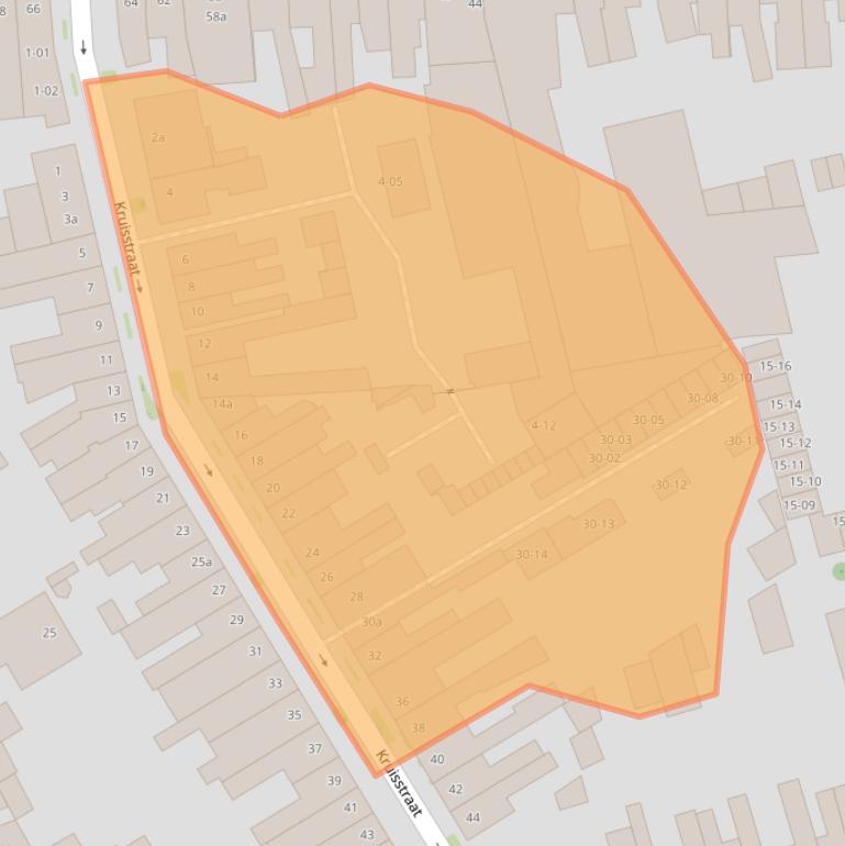 Kaart van postcodegebied 5014HT.