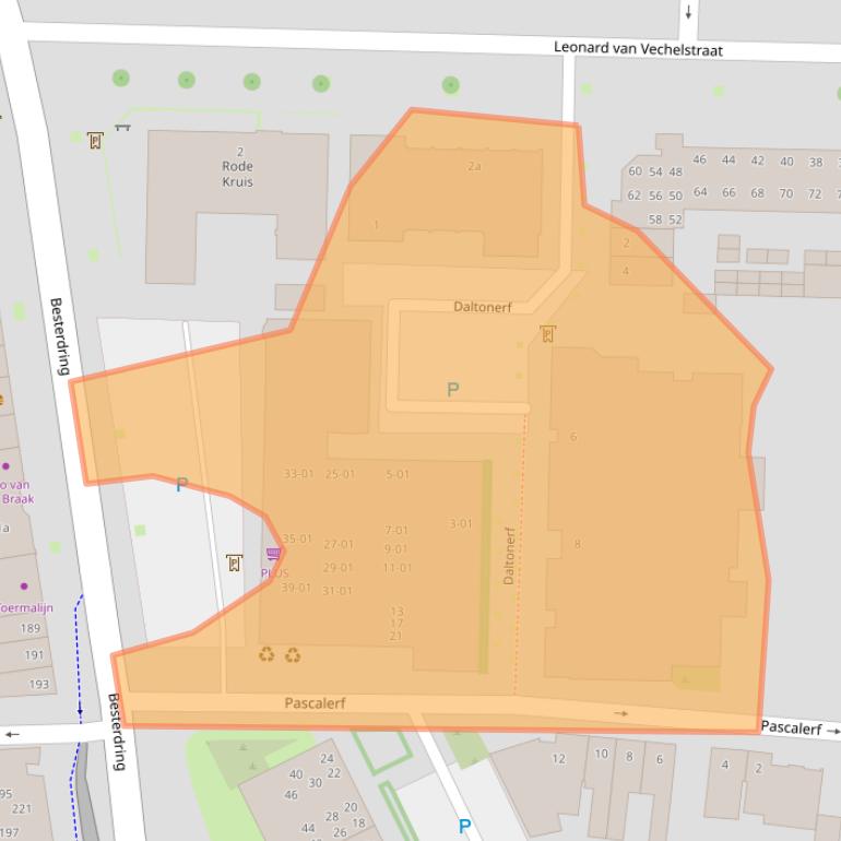 Kaart van postcodegebied 5014HZ.