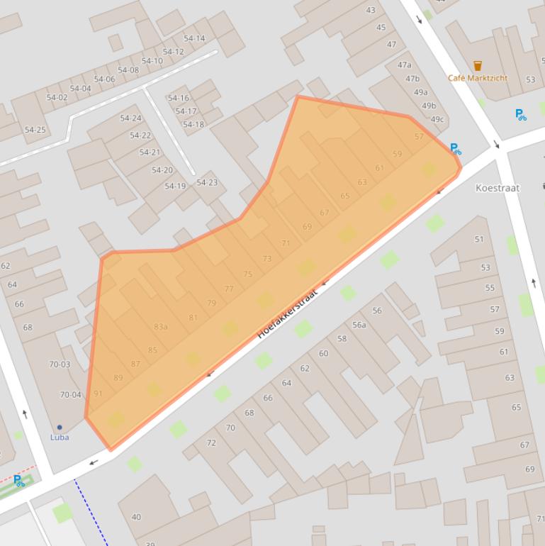Kaart van postcodegebied 5014JB.