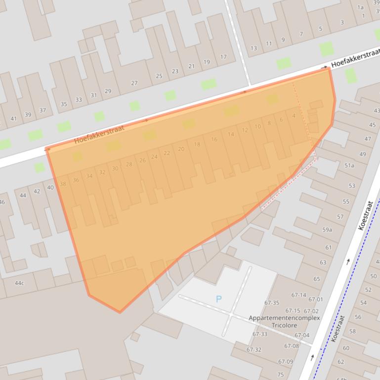 Kaart van postcodegebied 5014JC.
