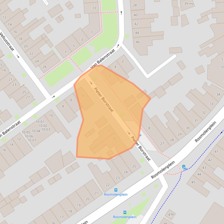 Kaart van postcodegebied 5014KB.