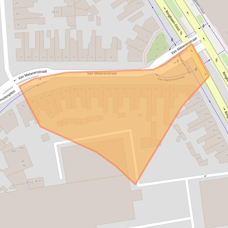 Kaart van postcodegebied 5014KD.