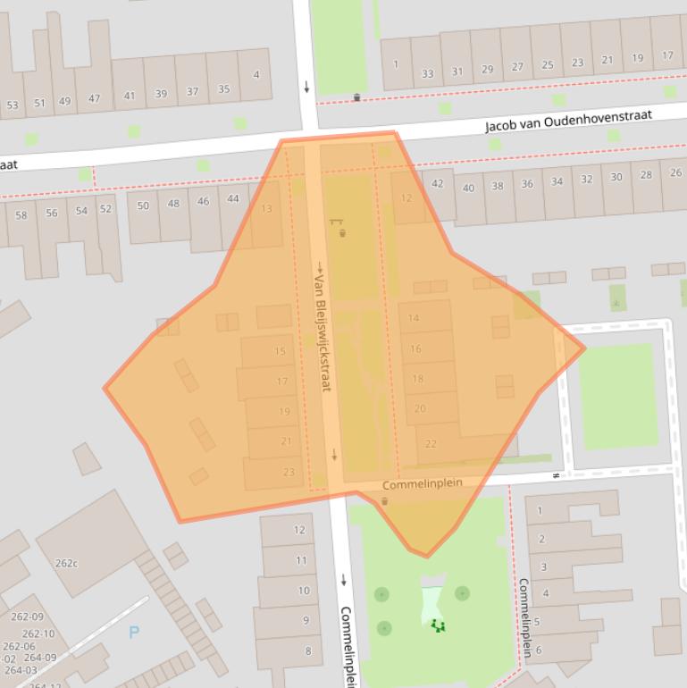 Kaart van postcodegebied 5014KM.