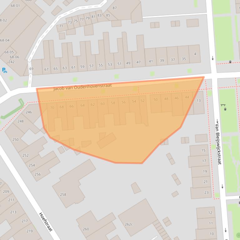 Kaart van postcodegebied 5014KV.