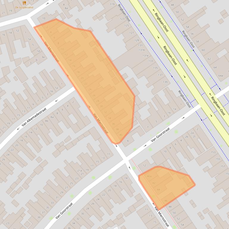 Kaart van postcodegebied 5014KX.