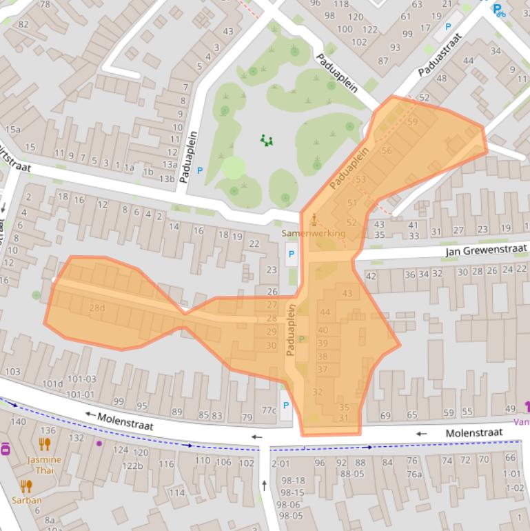 Kaart van postcodegebied 5014LE.