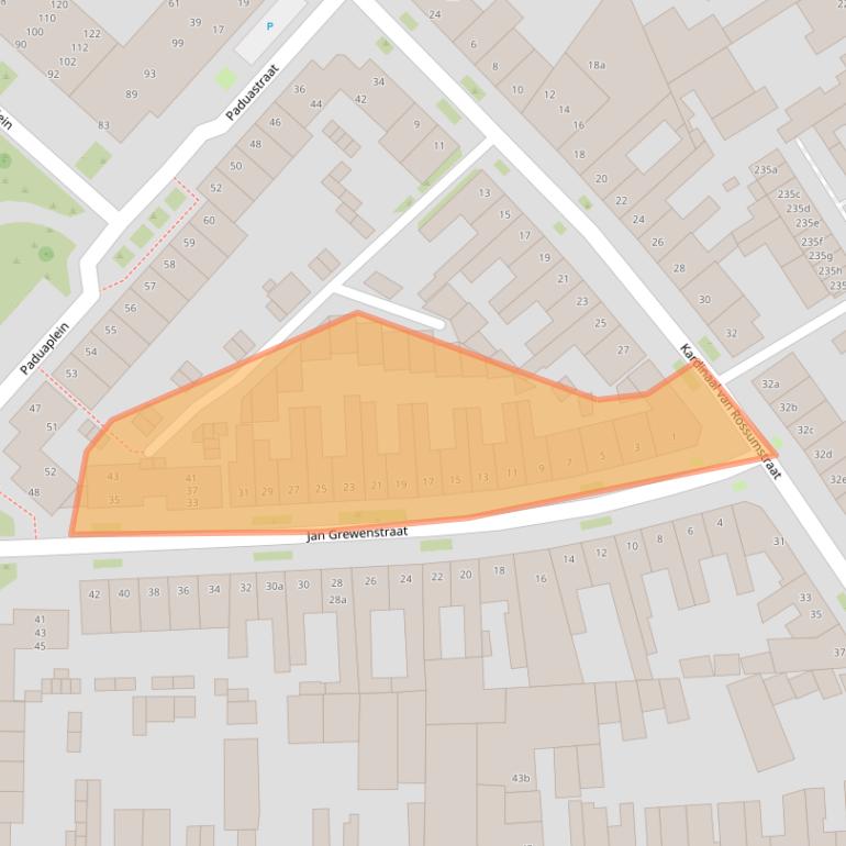 Kaart van postcodegebied 5014LG.