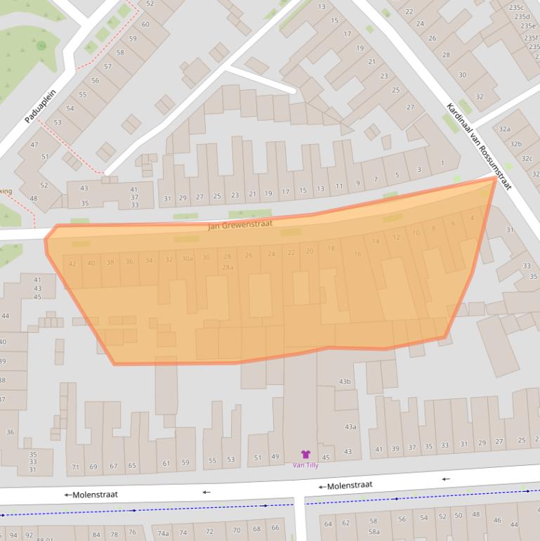 Kaart van postcodegebied 5014LH.
