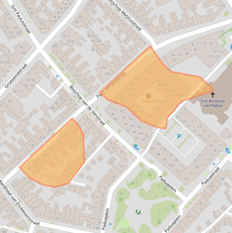Kaart van postcodegebied 5014LR.