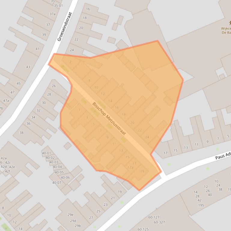 Kaart van postcodegebied 5014LS.