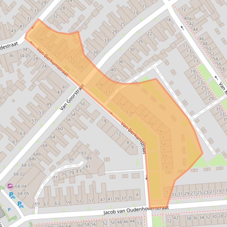 Kaart van postcodegebied 5014MB.