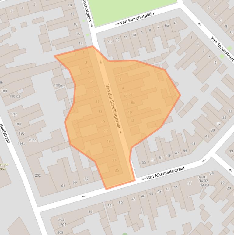 Kaart van postcodegebied 5014MP.