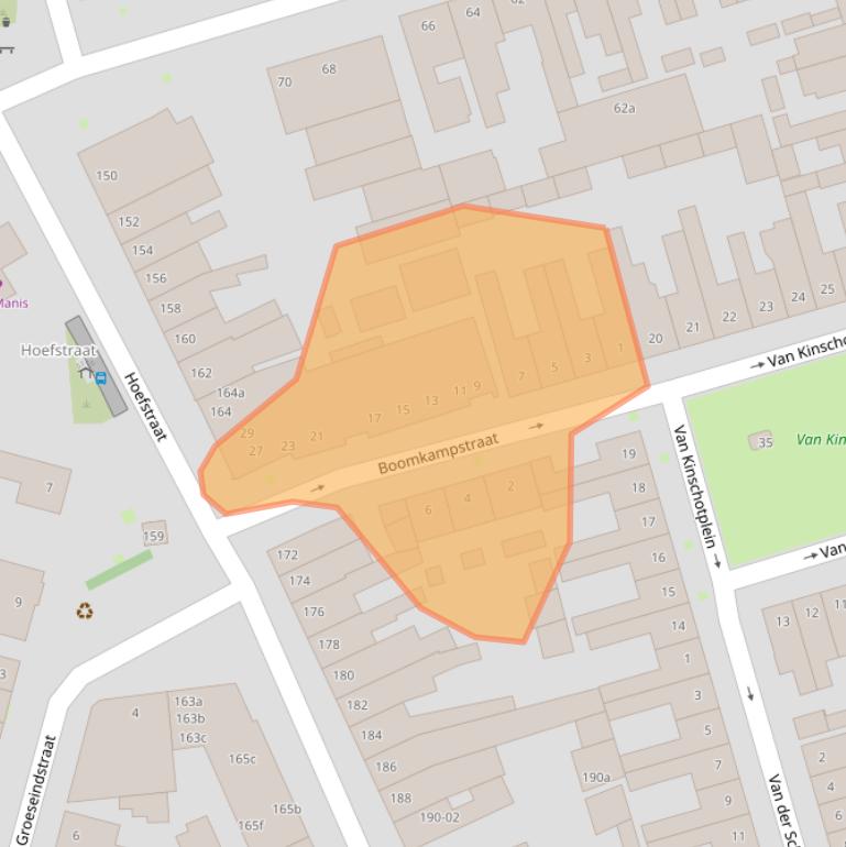 Kaart van postcodegebied 5014MT.