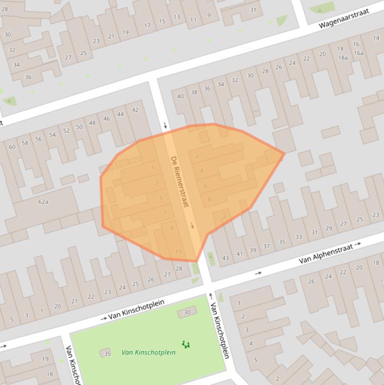Kaart van postcodegebied 5014MV.
