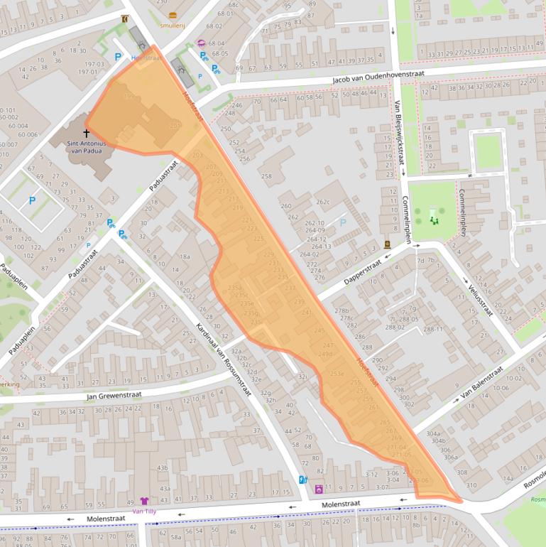 Kaart van postcodegebied 5014NL.