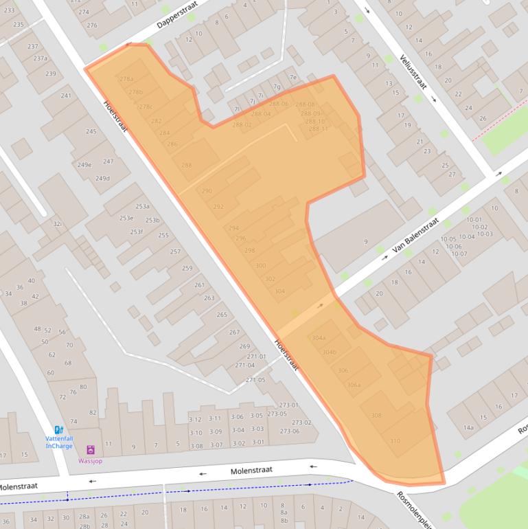 Kaart van postcodegebied 5014NS.