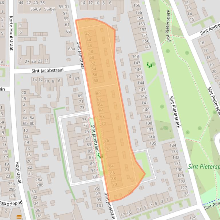 Kaart van postcodegebied 5014PN.
