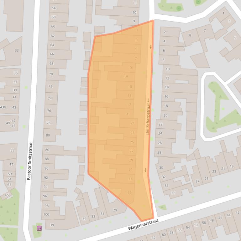 Kaart van postcodegebied 5014RB.