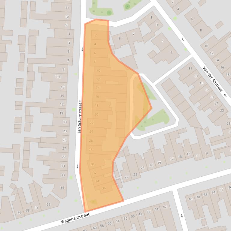 Kaart van postcodegebied 5014RC.