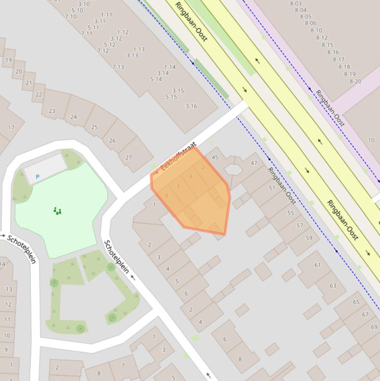 Kaart van postcodegebied 5014RD.