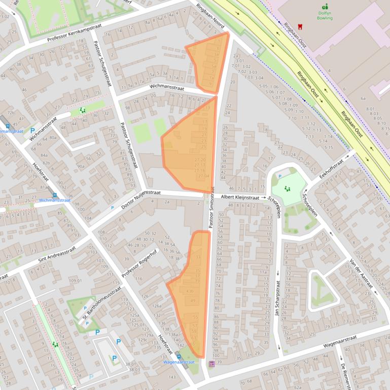 Kaart van postcodegebied 5014RH.