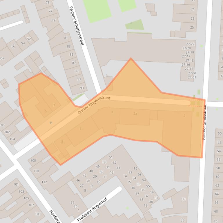 Kaart van postcodegebied 5014RL.