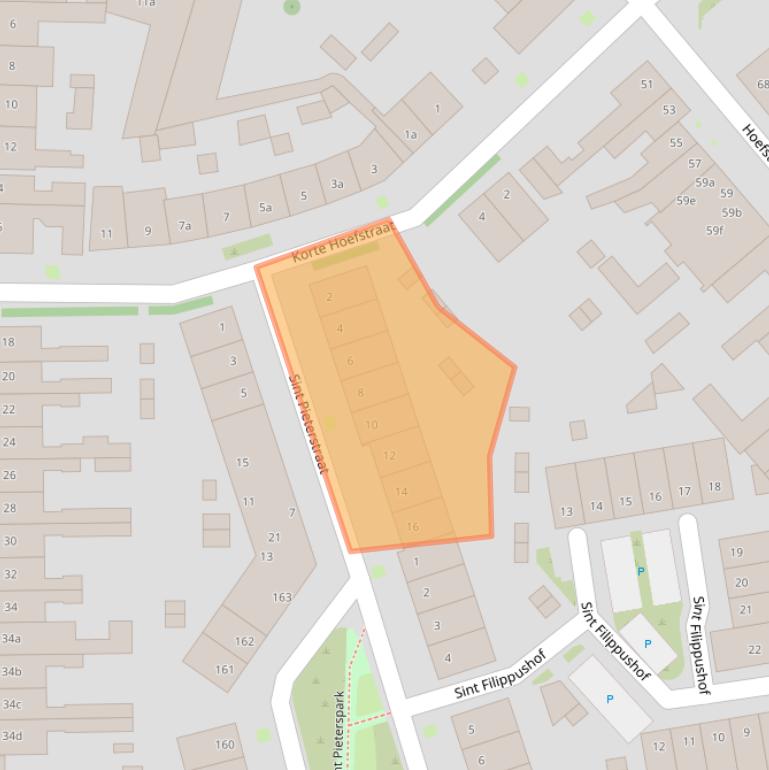 Kaart van postcodegebied 5014SC.