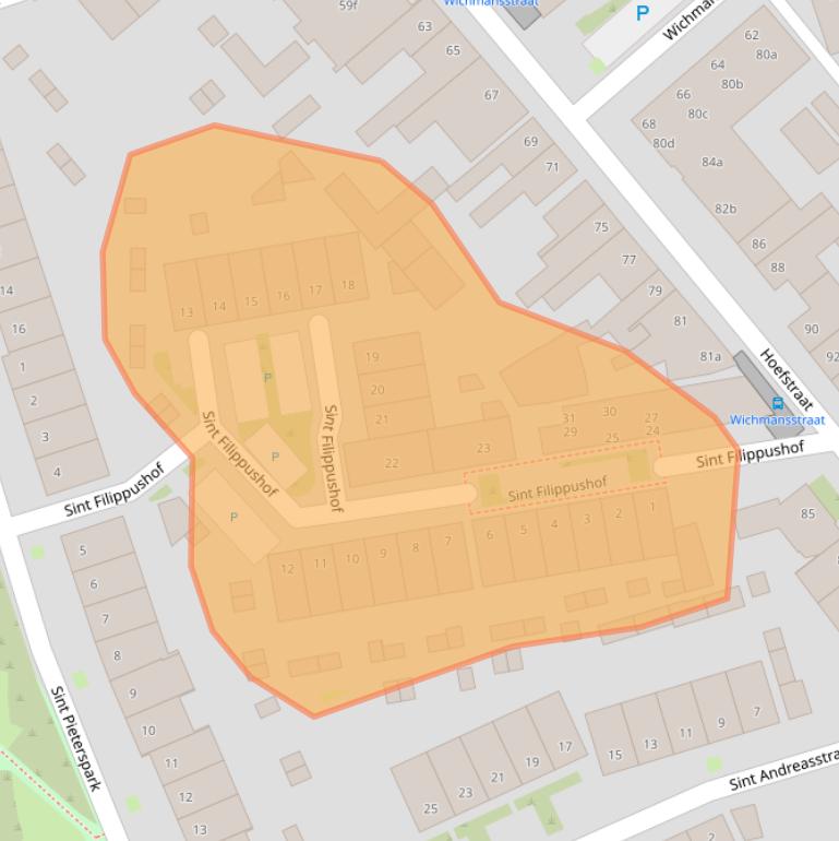 Kaart van postcodegebied 5014SH.
