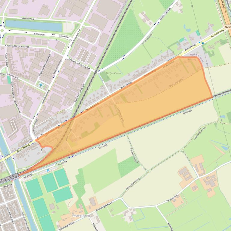 Kaart van postcodegebied 5015AE.