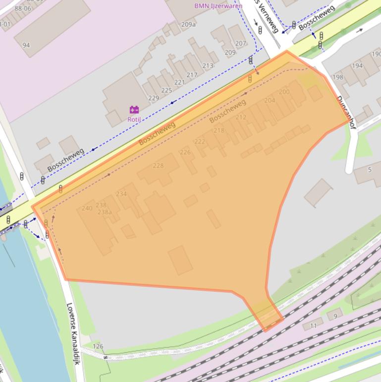 Kaart van postcodegebied 5015AG.