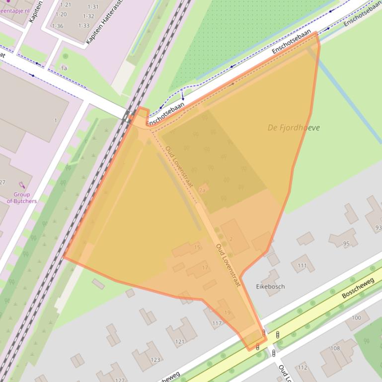 Kaart van postcodegebied 5015AH.