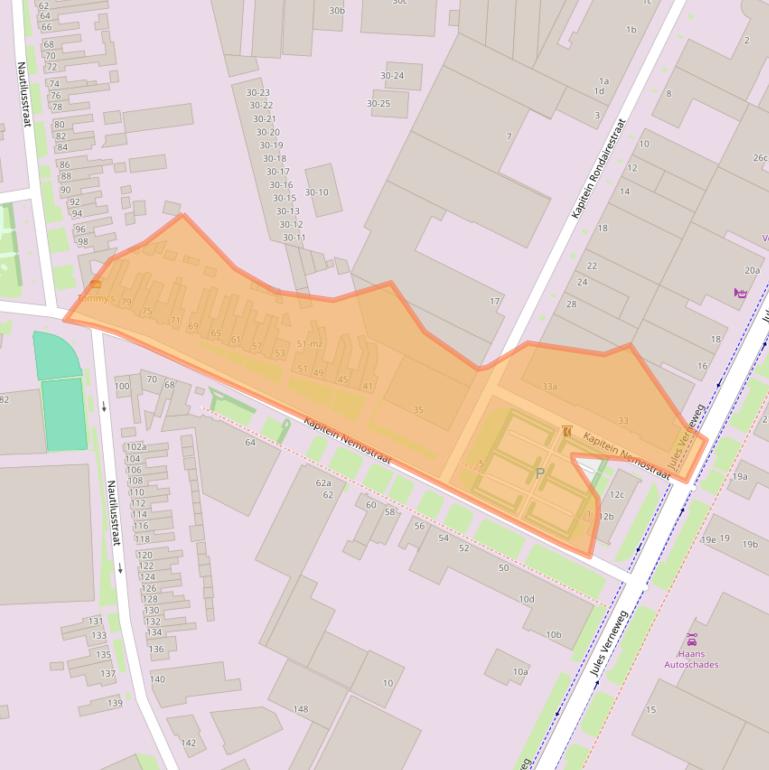 Kaart van postcodegebied 5015AL.