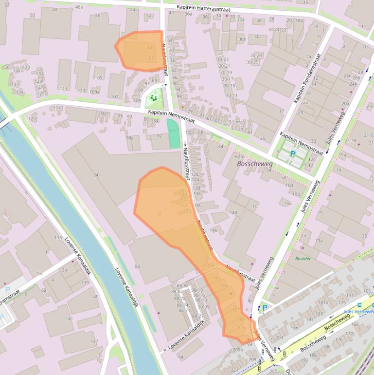 Kaart van postcodegebied 5015AN.