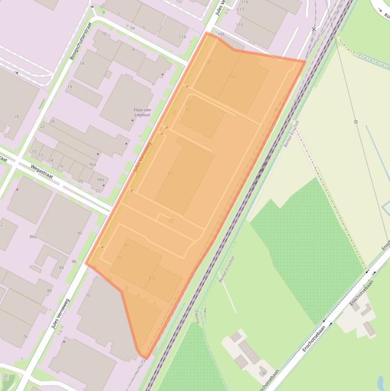 Kaart van postcodegebied 5015BH.