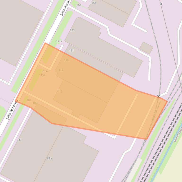 Kaart van postcodegebied 5015BJ.