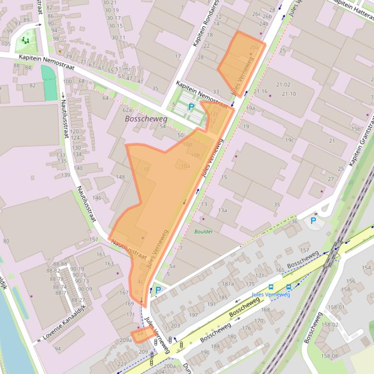 Kaart van postcodegebied 5015BL.