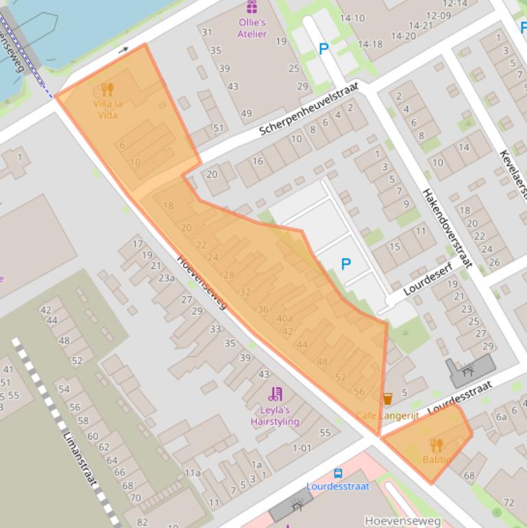 Kaart van postcodegebied 5017AE.