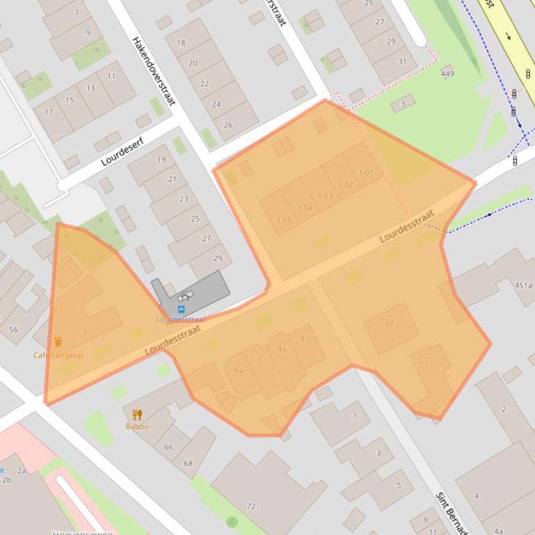 Kaart van postcodegebied 5017AH.