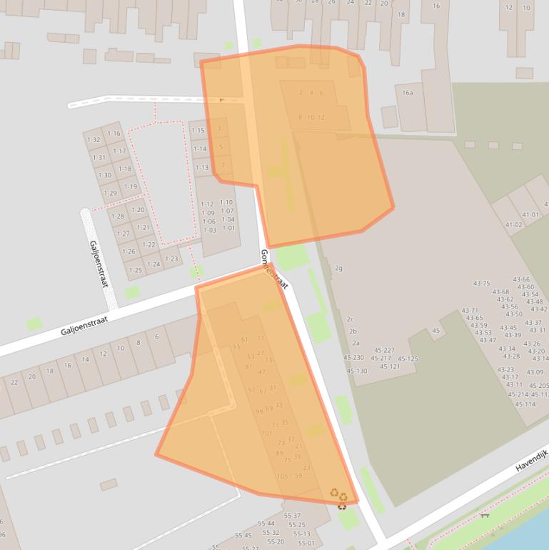 Kaart van postcodegebied 5017CK.