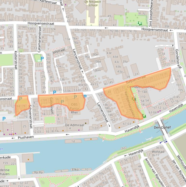 Kaart van postcodegebied 5017CN.