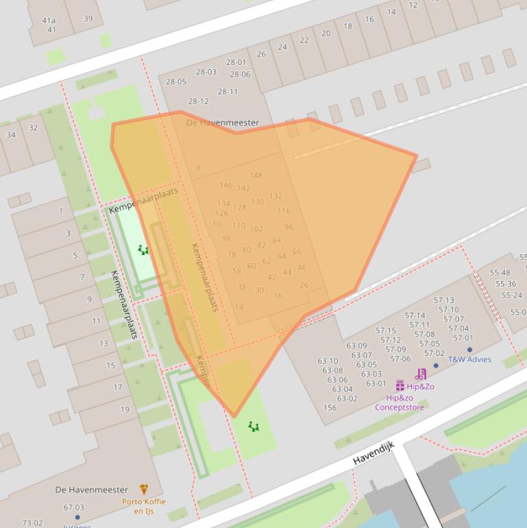 Kaart van postcodegebied 5017DX.