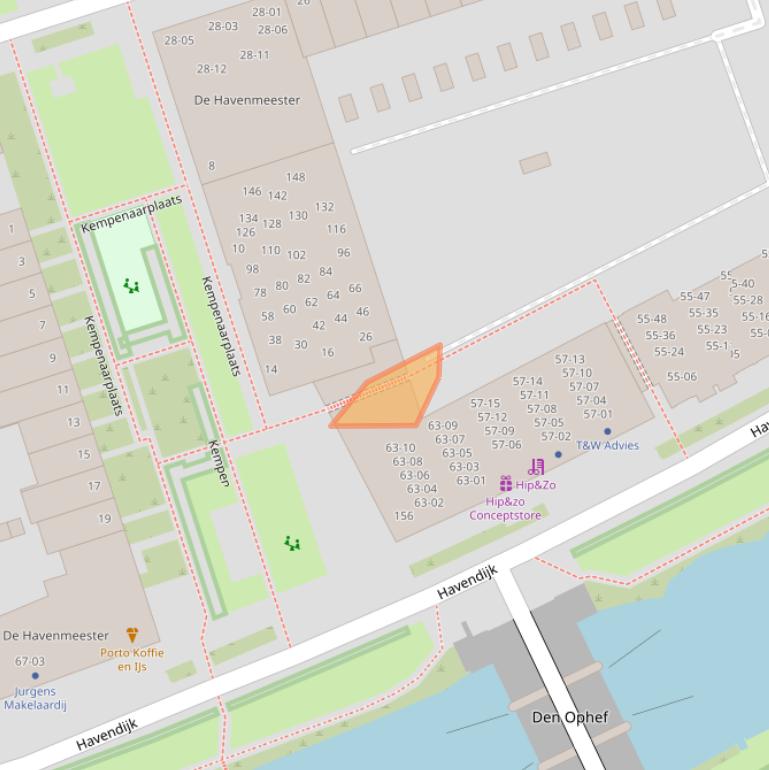 Kaart van postcodegebied 5017DZ.