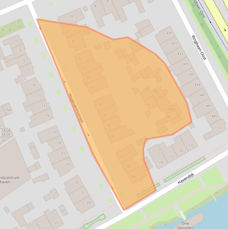 Kaart van postcodegebied 5017GB.